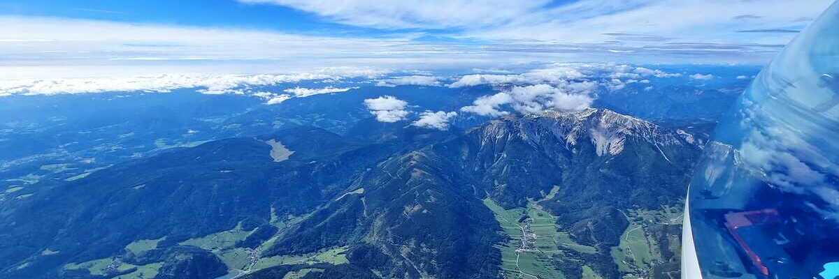 Flugwegposition um 09:08:18: Aufgenommen in der Nähe von Gemeinde Puchberg am Schneeberg, Österreich in 3324 Meter